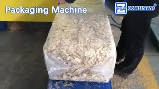 Wood Sawdust Chips Baling Machine Auto Packaging With Stacking