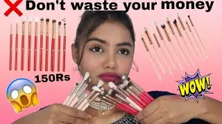My Super Affordable Eyeshadow Brushes Collection|Under 300| Amazon Makeup Brushes Haul