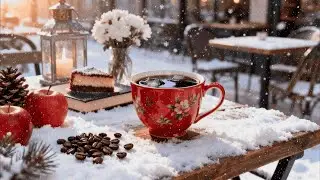 Happy Winter Jazz Cafe☕❄️Delicate Morning Jazz & Bossa Nova Piano for Relaxing, Work & Stress Relief