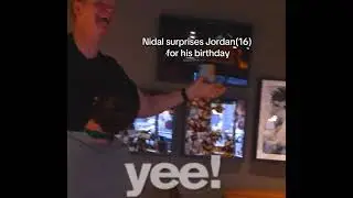 nidal suprises jordan😭😭 #jordanmatter #relatable #joke #birthday @Jordan Matter @Salish @nidalwonder
