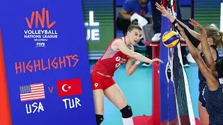USA vs. TURKEY - Highlights Women | Week 4 | Volleyball Nations League 2019