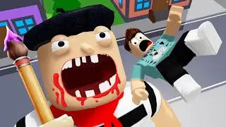 Escape the street artist in Roblox full gameplay video 😧