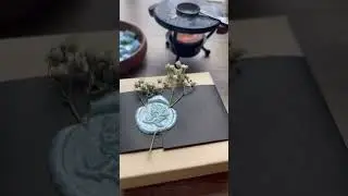 Wax Sealing My Jewelry Boxes. How I Make My Customers Gift Boxes. Dried Babys Breath & Wax Seal.
