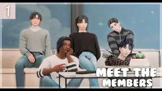 meet the members -  kpop save file🎤| the sims 4 lets play (EP 1)