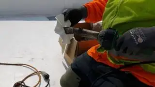 Singleply roofing corner