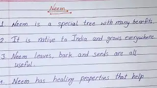 10 lines on neem // essay on neem in english// neem tree