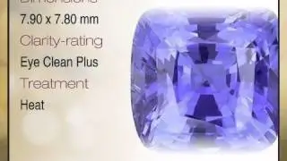 Nice Looking Loose Blue Sapphire Gem - Well Cut, Cushion Cut, 3.03 carats - africagems.com