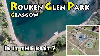 Rouken Glen Park | Is it the best park in Glasgow? (drone footage 4K)