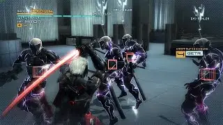 Quad Zandatsu with one cut | Metal Gear Rising