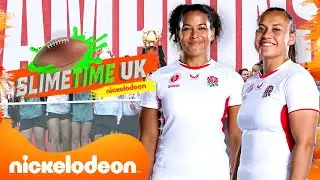 We Interview Red Roses Tatyana Heard + Maddie Feaunati! 🌹 | Slimetime UK 🏈 | Nickelodeon UK