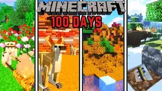 I Survived 100 Days in the ULTIMATE SURVIVAL GAME / DEADLY SEASONS in Minecraft Hardcore