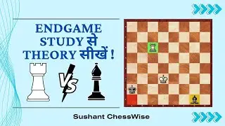Lesson - 519 How To Use Endgame Studies To Learn Theoretical Endgames ! Hindi . Rook VS Bishop !