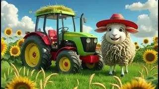 🐑 Baa Baa Sheep&rsquo;s Harvest Tractor | Fun Farm Nursery Rhymes for Kids 🎵