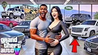 😍Franklin & Mia's New Family Car Shopping Adventure -GTA 5 Real Life Mod Remastered Season 1