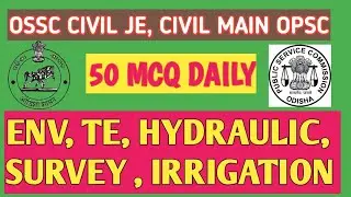 OSSC CIVIL JE, OPSC CIVIL MAIN. 50 MCQ DAILY. #OSSC#opsc #osssc.