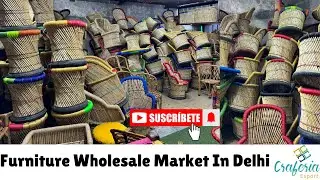 HANDMADE BAMBOO FURNITURE / CANE FURNITURE / SOFA / MUDHA | Furniture Wholesale Market In Delhi