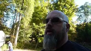 Eddie and i down to the off grid homestead today so i can get more work done.