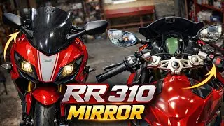 RR 310 super bike mirror install || custom mirror crazy look 😍