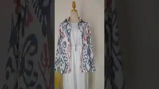 #fashion #sewing #ikat #blouse
