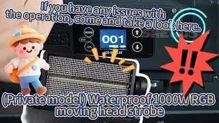 🎛️ SHEHDS Panel Operation Guide | IP65 Waterproof 1000W RGB Strobe MH