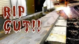 RIP CUT! trucutcnc Mach3 feature demonstration for accurate straight cuts with plasma cutter