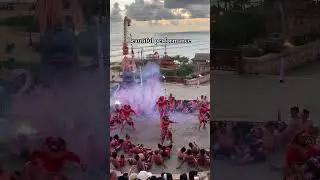Balinese Kecak Dance Show #bali #kecakdance #sunset #short #shorts