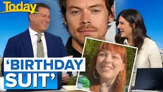 Aussie designer makes Harry Styles 'birthday suit' | Today Show Australia