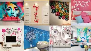 Wallpaper wall stickers and wall painting idea 2025/Modern wall sticker d&eacute;cor for home/Home Interior