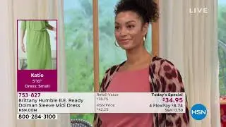 Платье миди Brittany Humble B.E. Ready с рукавами &laquo;летучая мышь&raquo;