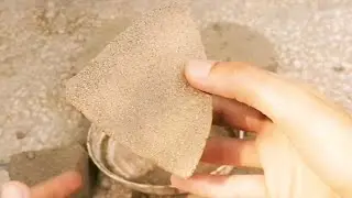 Brown Sand Mini Shapes Crumbling | Satisfying ASMR Texture Sounds