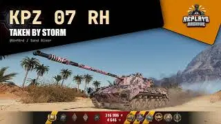 Kampfpanzer 07 RH - Taken by storm / 9 frags, 6903 damage, 1936 exp., Sand River, World of Tanks
