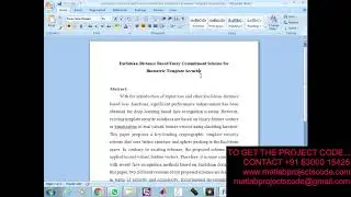 Euclidean Distance Based Fuzzy Commitment Scheme for Biometric Template Security