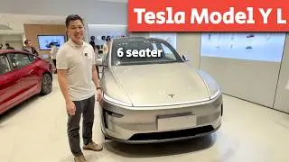 Обзор Tesla Model Y L! (6-местный внедорожник)