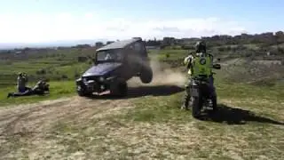 Jeep Jump with BMW F650GS Leinaar
