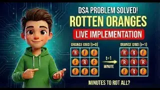Rotten Oranges: Live Implementation (Amazon Interview) | DSA Queue Series