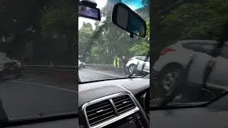 Accident,  bottom of Gillies Range (13/9)
