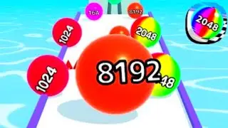 Ball Run 2048 l Mega Race l Run 3D Challenge  Game Play 2024