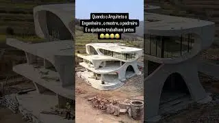Quando Arquiteto , Engenheiro , Mestre e Pedreiro e Ajudantes Trabalham juntos!   #engenhariacivil