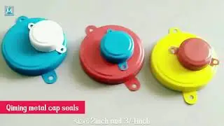 How to Apply and Remove Capseals Qiming packaging 2 inch and 3/4 inch metal drum cap seals