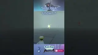 SHALPHA UNOWN ? #shorts #pokemon #shiny #alpha #unown #hisui #johto