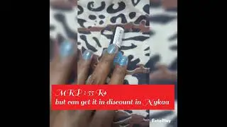 Elle 18 Nailpolish 156💙 | Swatch on Dusky skin #Nykaa #Elle18 #Nails #makeup