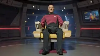 Exo-6 Star Trek The Next Generation 1/ 6 Scale Captain Picard's Captain's Chair