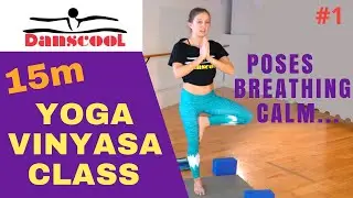 15m YOGA CLASS FOR ALL LEVEL = Stretch, strength & Power!