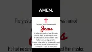 He conquered the world. Amen. ✝ ❗#jesussaves #themessiah #godisreal #believethegospel