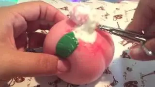 OMG! FIND OUT WHATS INSIDE MY STRETCHY IBLOOM PEACH? CUTTING ASMR