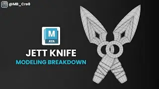 Jett Knife &ndash; 3D Modeling Workflow | Autodesk Maya | Tutorial. #viralvideo
