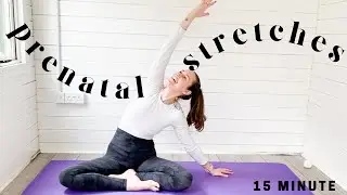 15 MINUTE PREGNANCY YOGA STRETCHES | Prenatal Yoga Stretch Routine for ALL TRIMESTERS