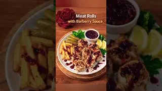 Lavash Meat Rolls with Barberry Sauce | Easy & Delicious Recipe😋#short #shorts #shortvedio