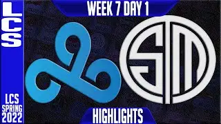 C9 vs TSM Highlights | LCS Spring 2022 W7D1 | Cloud9 vs Team Solomid