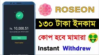 Par Account $1.30 Earn Money Wallet Offer Instant Payment Roseon App Payment Proof 100$